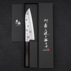 Santoku VG-10 Polished Sakura Ebony Handle 175mm (6.8”)-[Musashi]-[Japanese-Kitchen-Knives]