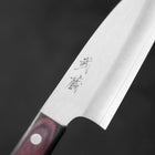 Santoku VG-10 Polished Western Black Red Handle 150mm (5.9”)-[Musashi]-[Japanese-Kitchen-Knives]