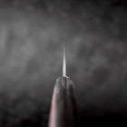 Santoku VG-10 Polished Western Black Red Handle 150mm (5.9”)-[Musashi]-[Japanese-Kitchen-Knives]