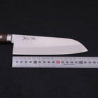 Santoku VG-10 Tsuchime Damascus Western Brown Handle 170mm-[Musashi]-[Japanese-Kitchen-Knives]