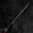 Santoku VG-10 Tsuchime Damascus Western Red Handle 170mm (6.7”)-[Musashi]-[Japanese-Kitchen-Knives]