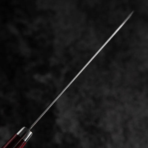Santoku VG-10 Tsuchime Damascus Western Red Handle 170mm-[Musashi]-[Japanese-Kitchen-Knives]