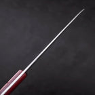 Santoku VG-10 Tsuchime Damascus Western Red Handle 180mm-[Musashi]-[Japanese-Kitchen-Knives]