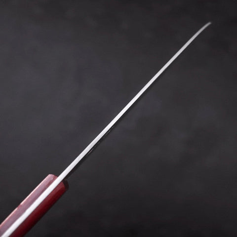 Santoku VG-10 Tsuchime Damascus Western Red Handle 180mm-[Musashi]-[Japanese-Kitchen-Knives]