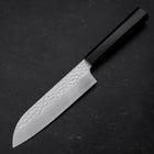 Santoku VG-10 Tsuchime Ebony Handle 165mm-[Musashi]-[Japanese-Kitchen-Knives]