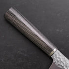 Santoku VG-10 Tsuchime Oval Charcoal Handle 165mm-[Musashi]-[Japanese-Kitchen-Knives]