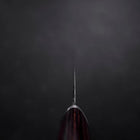 Santoku VG-10 Tsuchime Oval Mahogany Handle 165mm (6.5”)-[Musashi]-[Japanese-Kitchen-Knives]