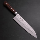 Santoku VG-10 Tsuchime Western Mahogany Handle 175mm (6.8”)-[Musashi]-[Japanese-Kitchen-Knives]