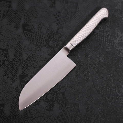 Santoku VG-5 Polished Western Handle 120mm (4.7”)-[Musashi]-[Japanese-Kitchen-Knives]