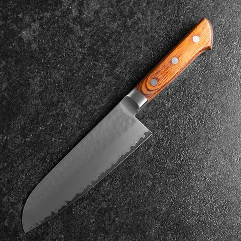 Santoku VG-5 Tsuchime Western Handle 160mm (6.3”)-[Musashi]-[Japanese-Kitchen-Knives]