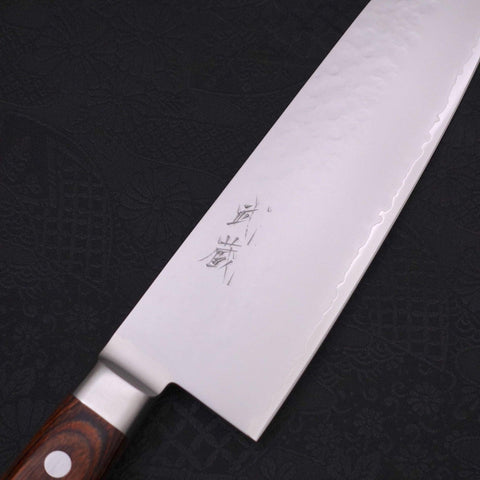 Santoku VG-5 Tsuchime Western Handle 175mm (6.8”)-[Musashi]-[Japanese-Kitchen-Knives]