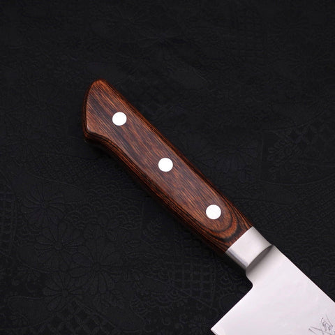 Santoku VG-5 Tsuchime Western Handle 175mm (6.8”)-[Musashi]-[Japanese-Kitchen-Knives]