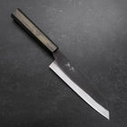 Santoku White Steel #2 Kurouchi Green Urushi Handle 165mm (6.5”)-[Musashi]-[Japanese-Kitchen-Knives]