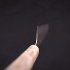 Santoku White Steel #1 Stainless Clad Tsuchime Ocean White Blue Handle 165mm-[Musashi]-[Japanese-Kitchen-Knives]