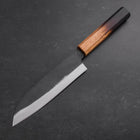 Santoku White Steel #2 Kurouchi Yaki Urushi Handle 165mm-[Musashi]-[Japanese-Kitchen-Knives]