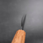 Santoku White Steel #2 Kurouchi Yaki Urushi Handle 165mm-[Musashi]-[Japanese-Kitchen-Knives]