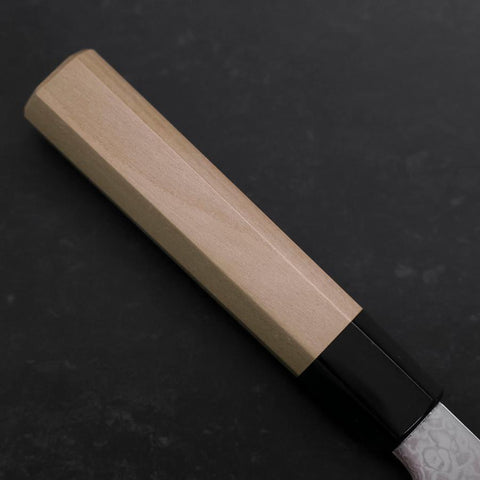 Santoku ZA-18 Damascus Buffalo Magnolia Handle 180mm-[Musashi]-[Japanese-Kitchen-Knives]