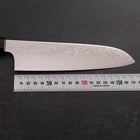 Santoku ZA-18 Damascus Buffalo Magnolia Handle 180mm-[Musashi]-[Japanese-Kitchen-Knives]