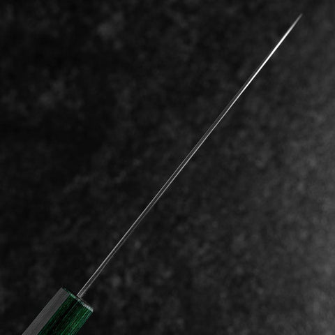 Santoku ZDP-189 Polished Green Shitan Handle 165mm (6.5”)-[Musashi]-[Japanese-Kitchen-Knives]