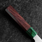 Santoku ZDP-189 Polished Green Shitan Handle 165mm (6.5”)-[Musashi]-[Japanese-Kitchen-Knives]