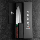 Santoku ZDP-189 Polished Green Shitan Handle 165mm (6.5”)-[Musashi]-[Japanese-Kitchen-Knives]