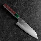 Santoku ZDP-189 Polished Green Shitan Handle 165mm (6.5”)-[Musashi]-[Japanese-Kitchen-Knives]