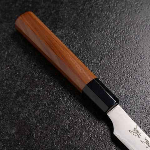 Steak knife AUS-10 Kasumi Buffalo Bubinga Handle 125mm (4.9”)-[Musashi]-[Japanese-Kitchen-Knives]