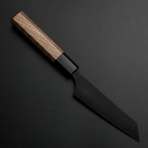 Steak knife AUS-8 Kurouchi Walnut Handle 115mm (4.5”)-[Musashi]-[Japanese-Kitchen-Knives]