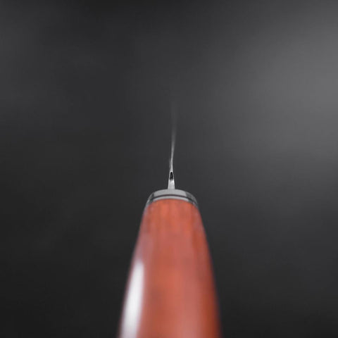 Steak knife VG-10 Damascus Andes Teak Handle 115mm (4.5”)-[Musashi]-[Japanese-Kitchen-Knives]