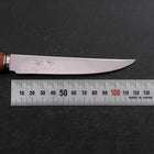 Steak knife VG-10 Damascus Andes Teak Handle 115mm (4.5”)-[Musashi]-[Japanese-Kitchen-Knives]