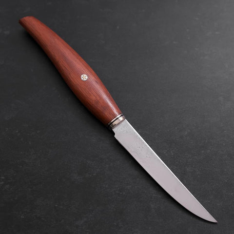 Steak knife VG-10 Damascus Andes Teak Handle 115mm (4.5”)-[Musashi]-[Japanese-Kitchen-Knives]