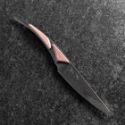 Steak knife VG-10 Mirror Damascus Maple Handle 100mm - Black (3.9”)-[Musashi]-[Japanese-Kitchen-Knives]