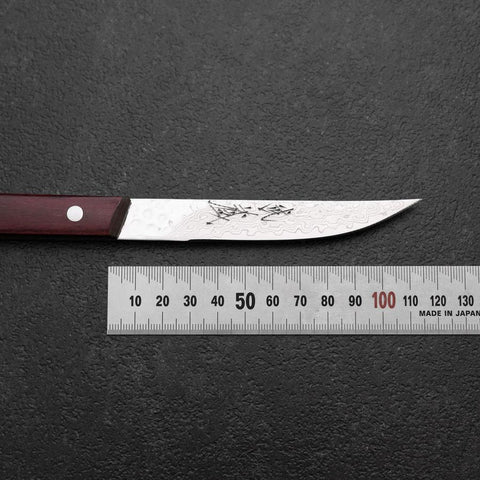 Steak knife VG-10 Tsuchime Mahogany Handle 110mm-[Musashi]-[Japanese-Kitchen-Knives]