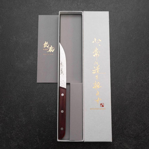Steak knife VG-10 Tsuchime Mahogany Handle 110mm-[Musashi]-[Japanese-Kitchen-Knives]