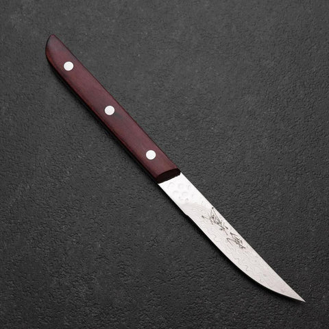 Steak knife VG-10 Tsuchime Mahogany Handle 110mm-[Musashi]-[Japanese-Kitchen-Knives]