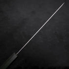 Sujihiki AUS-10 Nashiji Damascus Green Urushi Handle 240mm (9.4”)-[Musashi]-[Japanese-Kitchen-Knives]