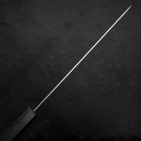 Sujihiki AUS-10 Nashiji Damascus Green Urushi Handle 240mm (9.4”)-[Musashi]-[Japanese-Kitchen-Knives]