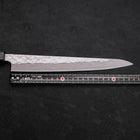 Sujihiki AUS-10 Nashiji Damascus Green Urushi Handle 240mm (9.4”)-[Musashi]-[Japanese-Kitchen-Knives]