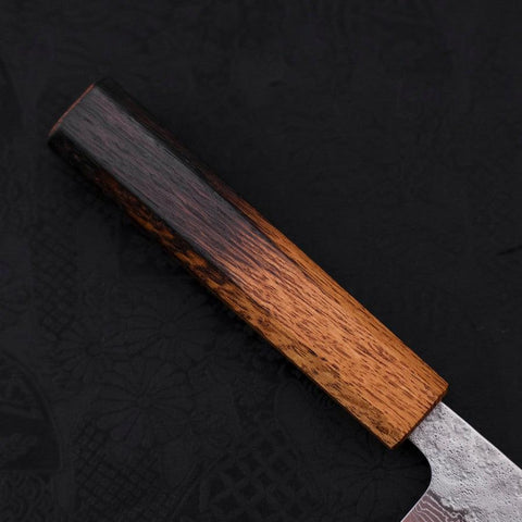 Sujihiki AUS-10 Nashiji Damascus Yaki Urushi Handle 240mm-[Musashi]-[Japanese-Kitchen-Knives]