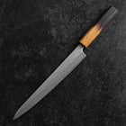 Sujihiki AUS-10 Nawame Damascus Yaki Urushi Handle 240mm-[Musashi]-[Japanese-Kitchen-Knives]