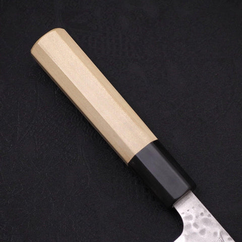 Sujihiki AUS-10 Tsuchime Damascus Buffalo Magnolia Handle 270mm-[Musashi]-[Japanese-Kitchen-Knives]