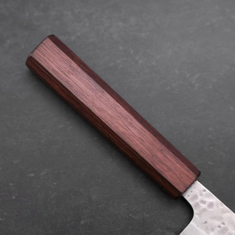 Sujihiki AUS-10 Tsuchime Damascus Purple Urushi Handle 240mm-[Musashi]-[Japanese-Kitchen-Knives]