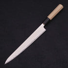 Sujihiki AUS-10 Wave Damascus Buffalo Magnolia Handle 240mm-[Musashi]-[Japanese-Kitchen-Knives]