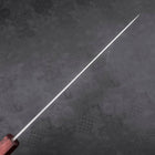 Sujihiki AUS-10 Wave Damascus Purple Urushi Handle 240mm-[Musashi]-[Japanese-Kitchen-Knives]