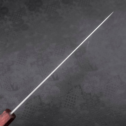 Sujihiki AUS-10 Wave Damascus Purple Urushi Handle 240mm-[Musashi]-[Japanese-Kitchen-Knives]