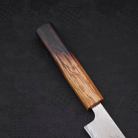 Sujihiki AUS-10 Wave Damascus Yaki Urushi Handle 240mm-[Musashi]-[Japanese-Kitchen-Knives]