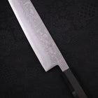 Sujihiki Blue Steel #2 Damascus Buffalo Ebony Handle 270mm-[Musashi]-[Japanese-Kitchen-Knives]