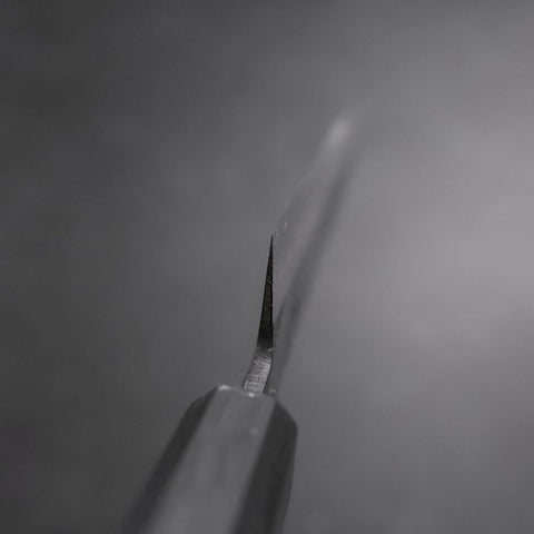 Sujihiki Blue Steel #2 Kurouchi Dark Blue Urushi Handle 240mm-[Musashi]-[Japanese-Kitchen-Knives]
