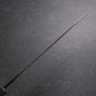 Sujihiki Blue Steel #2 Kurouchi Dark Blue Urushi Handle 240mm-[Musashi]-[Japanese-Kitchen-Knives]