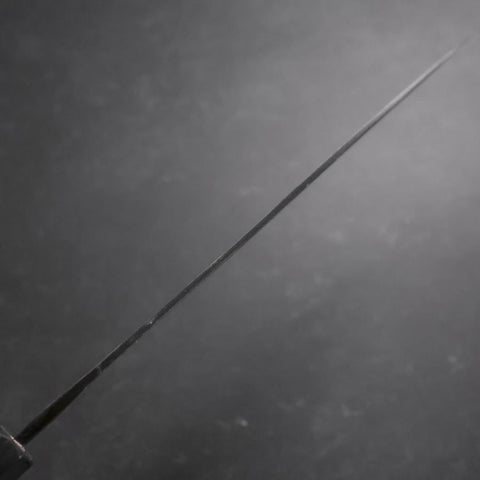 Sujihiki Blue Steel #2 Kurouchi Dark Blue Urushi Handle 240mm-[Musashi]-[Japanese-Kitchen-Knives]